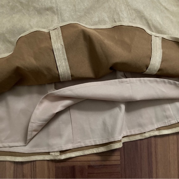 Liz Claiborne Microsuede A-Line Skirt Women’s Size 10 Tan - Picture 5 of 7